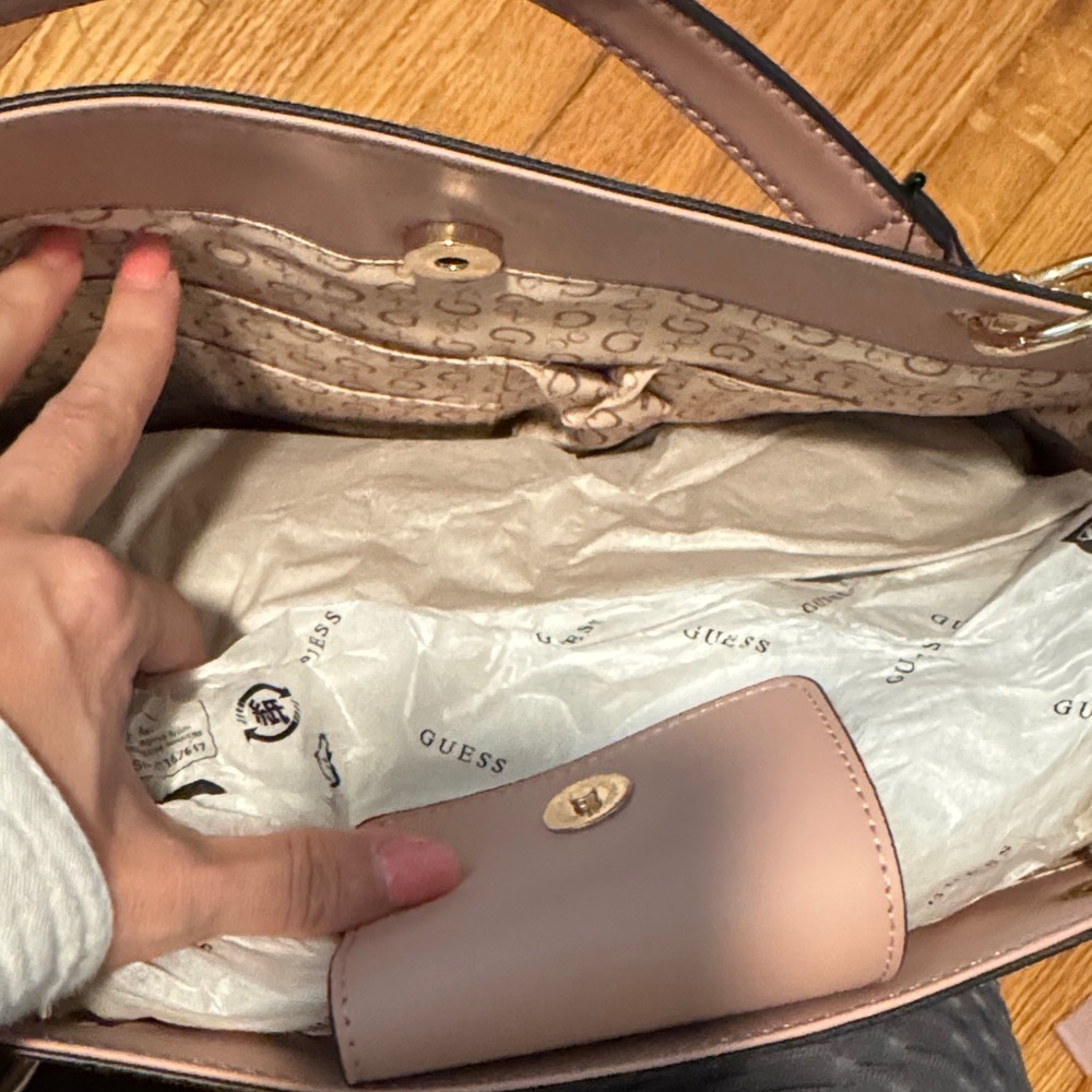 GUESS Blush Pink Kayea Shoulder Bag - Picture 3 of 5